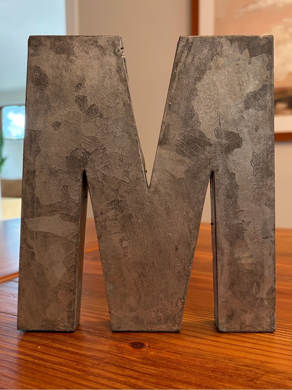Anthropologie Zinc Letter “M”
